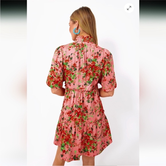 Tuckernuck Peony Meadows Crawford Dress - Picture 2 of 7